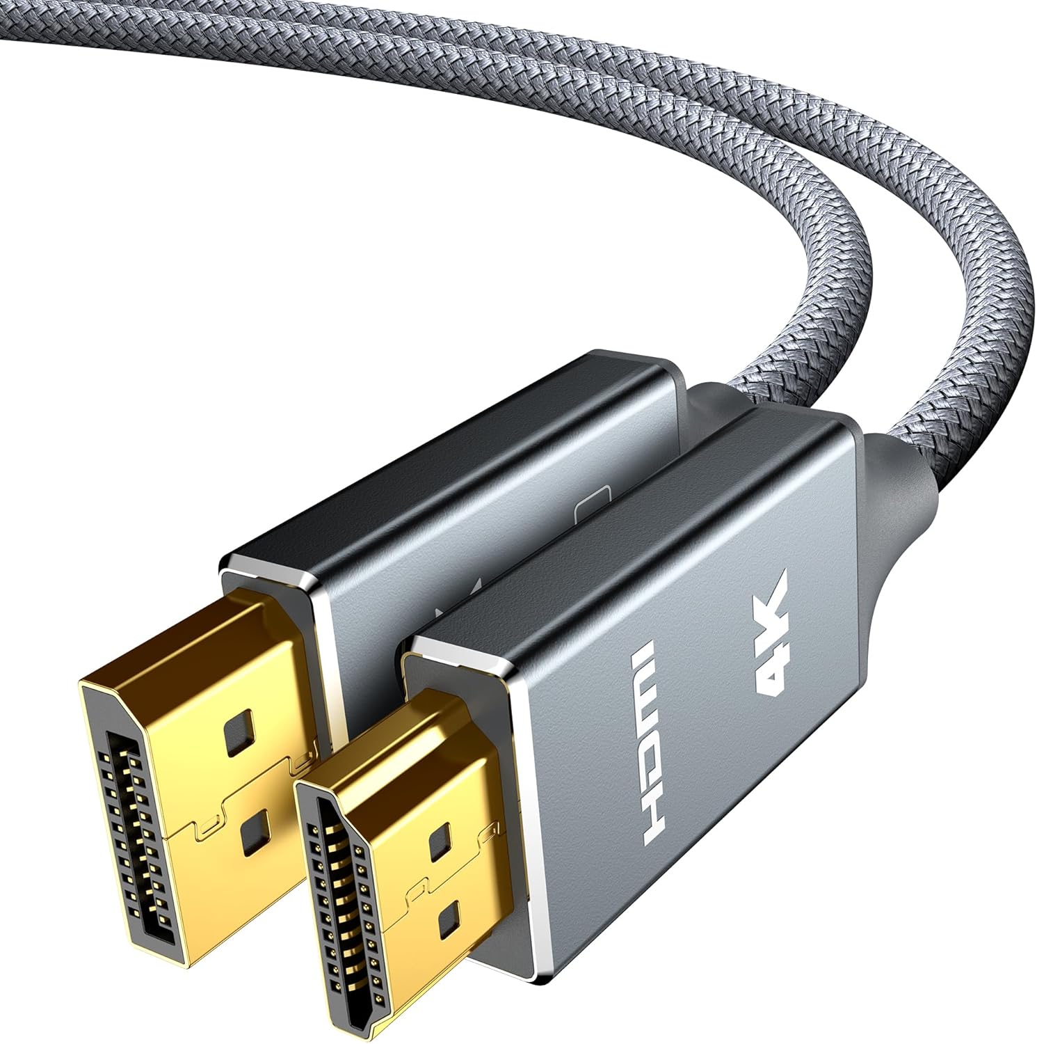 Display Port to HDMI - Male to Female Cable 1m grey