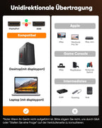 Display Port to HDMI - Male to Female Cable 1m grey
