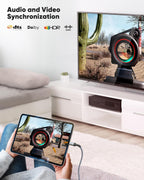 SNOWKIDS Mini HDMI to HDMI Cable 3 m 4K High Speed HDMI to Mini HDMI Cable 4K @ 60Hz 2K @ 120Hz Nylon Cable, Supports 1080p, 720p, 3D, UHD, ARC, Ethernet, High Speed Camera, HDTV, Monitor