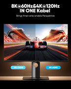 SNOWKIDS HDMI 2.1 Cable 3 m Pack of 2, 10K 8K HDMI Cable 48Gbps High Speed 8K @ 60Hz Ultra HD HDMI Cable 4K @ 120Hz HDR 10, HDCP 2.2 & 2.3, RTX 3080 eARC Compatible with PS-5 TV X-Box Projector