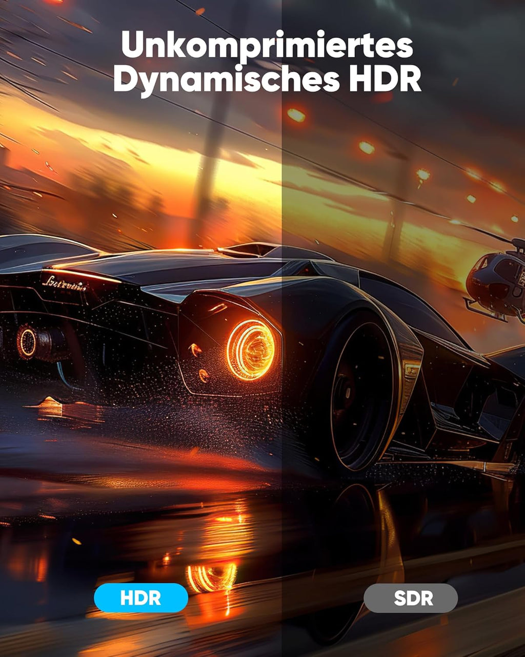 SNOWKIDS HDMI 2.1 Cable 3 m Pack of 2, 10K 8K HDMI Cable 48Gbps High Speed 8K @ 60Hz Ultra HD HDMI Cable 4K @ 120Hz HDR 10, HDCP 2.2 & 2.3, RTX 3080 eARC Compatible with PS-5 TV X-Box Projector