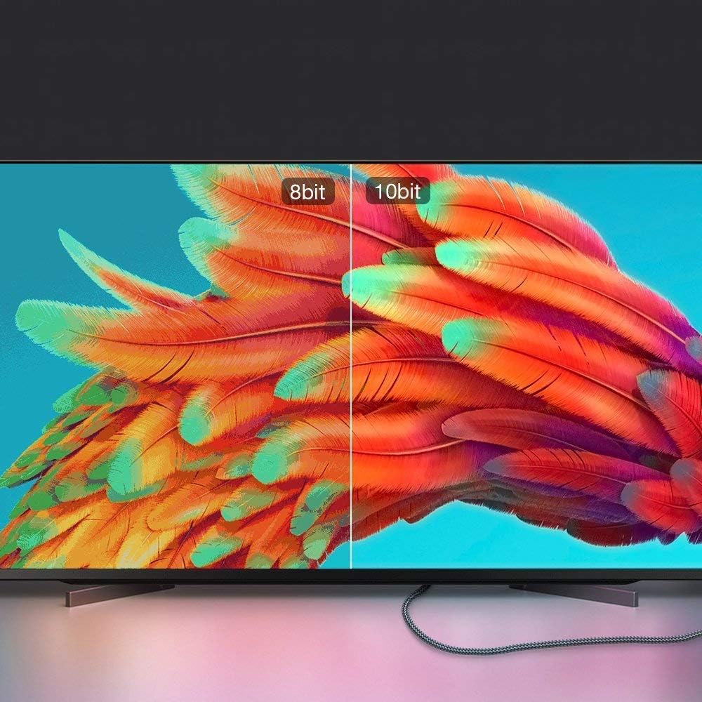 HDMI Cable 10ft (3meter), 4K HDMI Lead-Snowkids 18Gbps HDMI 2.0 Cable 4K@60Hz, 3D Support, Ethernet Function, Video 4K UHD 2160p, HD 1080p, 3D - (Compatible for Fire TV, PS-3/4, for Netfilx)