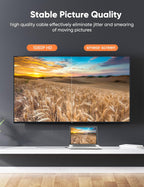 Snowkids HDMI to DVI,Sturdy Braid HDMI to DVI Cable 6FT [1080P 60Hz] Bi-Directional Dual Link DVI-D 24+1,DVI-I 24+5 to HDMI Cord Male to Male