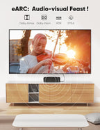 Snowkids 8K HDMI Cable 1.5m, HDMI 2.1 Cable, 8K@60Hz HDMI, 4K@120Hz, eARC HDR10 4:4:4| 21:9, HDCP 2.2/2.3, 3D, VRR, Ethernet, Compatible with Latest game console/HDTV/Blu-ray