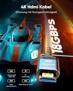 SNOWKIDS 4K HDMI Kabel 12M, 18Gbps High Speed HDMI 2.0