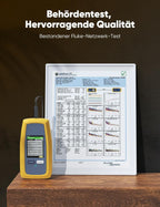 SNOWKIDS Cat 8 LAN Cable 3 m, 40 Gbps LAN Cable High Speed 2000 MHz S/FTP Ethernet Cable Gigabit RJ45 Nylon Braided Gold-Plated Patch Cable for PS/5/4 Router Modem TV Switch Laptop